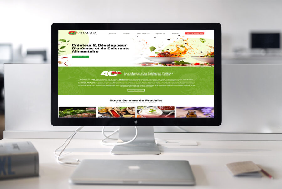Création site Aralco - agence pro web tunisie