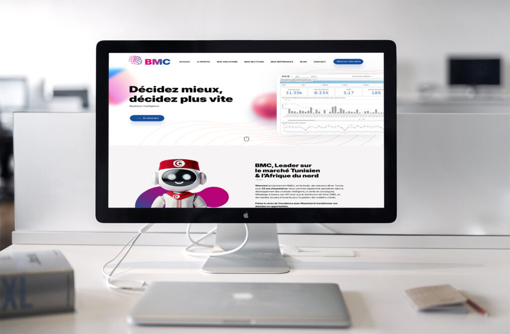 Création site BMC - agence pro web tunisie
