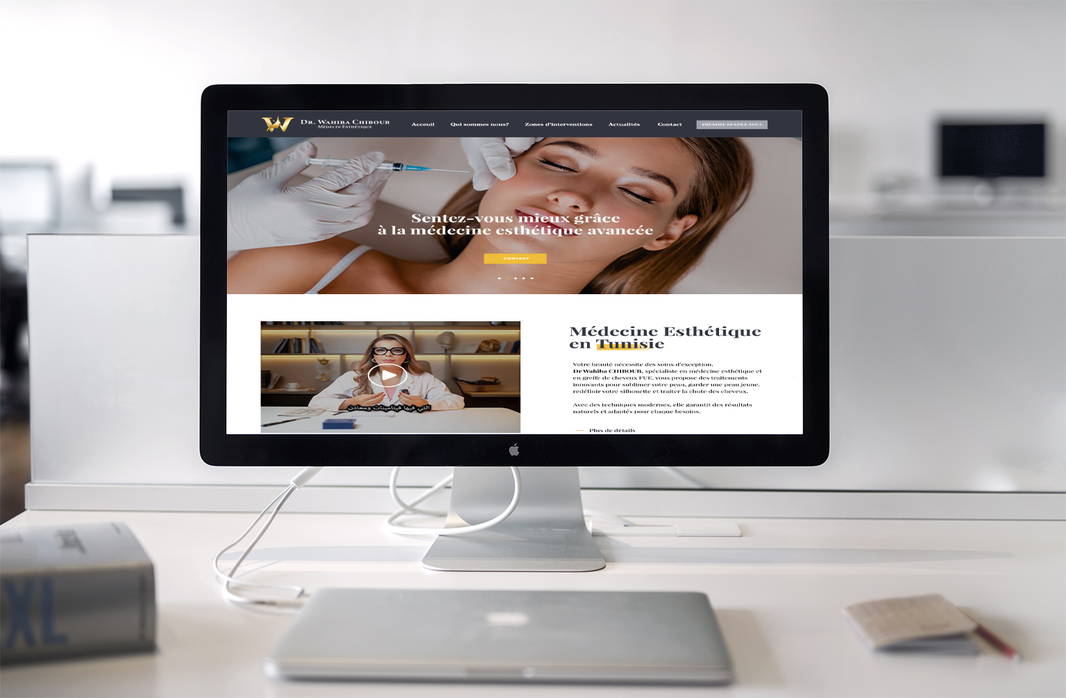 Création site DR Wahiba Chiboub - agence pro web tunisie