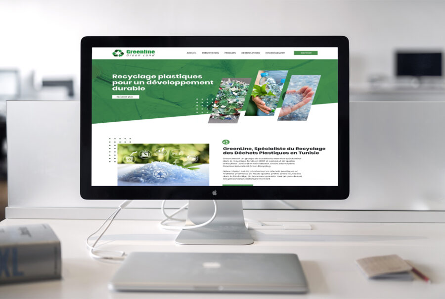 Création site Greenline - agence pro web tunisie