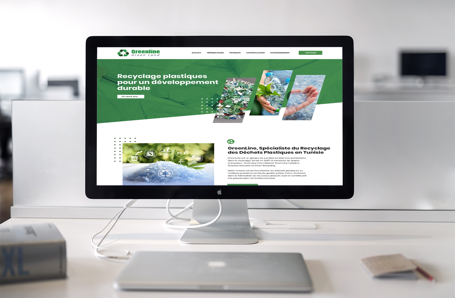 Création site Greenline - agence pro web tunisie