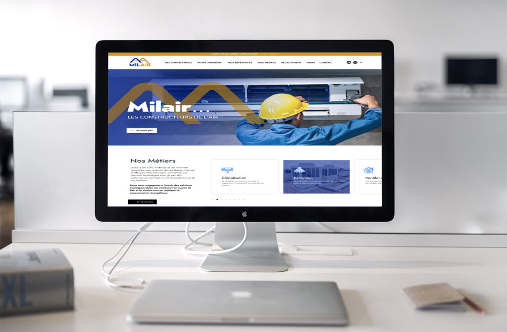 Création site Milair - agence pro web tunisie
