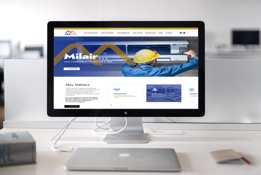 Création site Milair - agence pro web tunisie