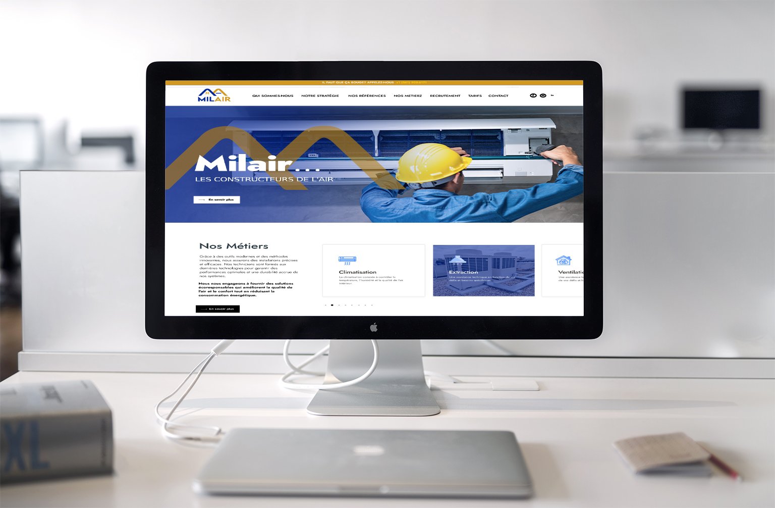 Création site Milair - agence pro web tunisie