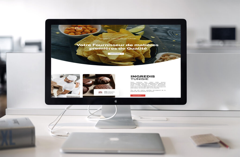 Création site ingredis - agence pro web tunisie