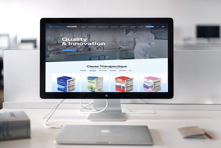 Création site pharmahelth - agence pro web tunisie