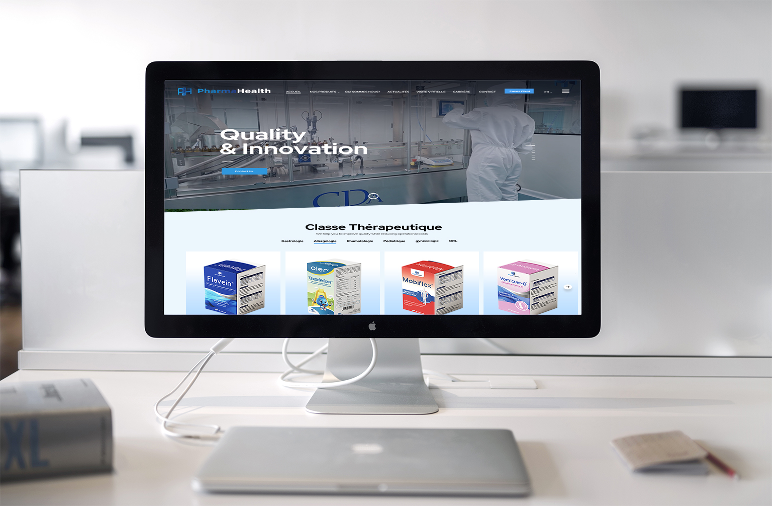 Création site pharmahelth - agence pro web tunisie